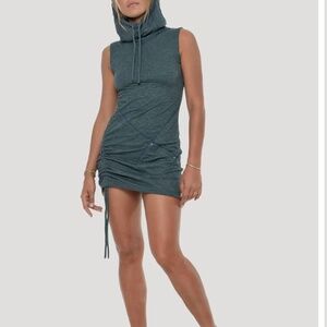 Psylo London Grega Sleeveless Turtleneck Dress